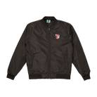 Unisex Black Crest Bomber Jacket Front