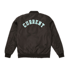 Unisex Black Current Bomber Jacket Back