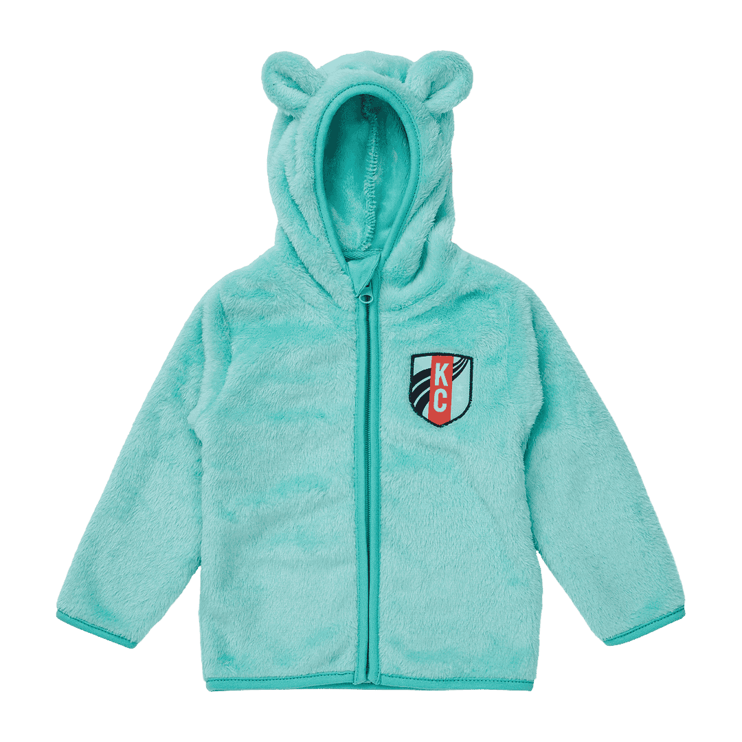Youth Teal Sherpa Teddy Hood