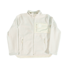Unisex Cream Tonal Emboirdered Sherpa Jacket