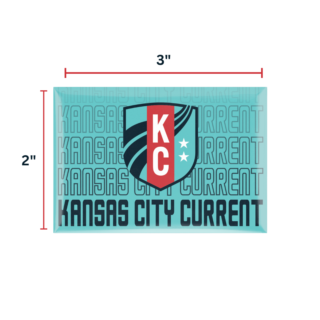 Kc Current Sign KC Current Waterfall Magnet – Kansas City Current Team Store