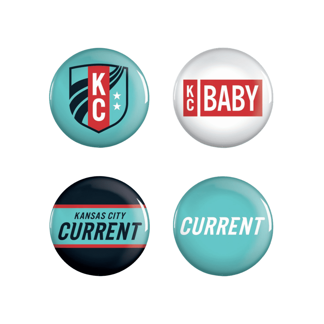 KC Current 4-Pack Button Set – Kansas City Current Team Store