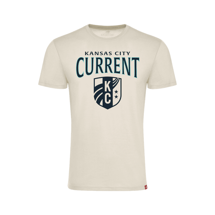 KC Current Unisex Comfy Heather Bone Tee