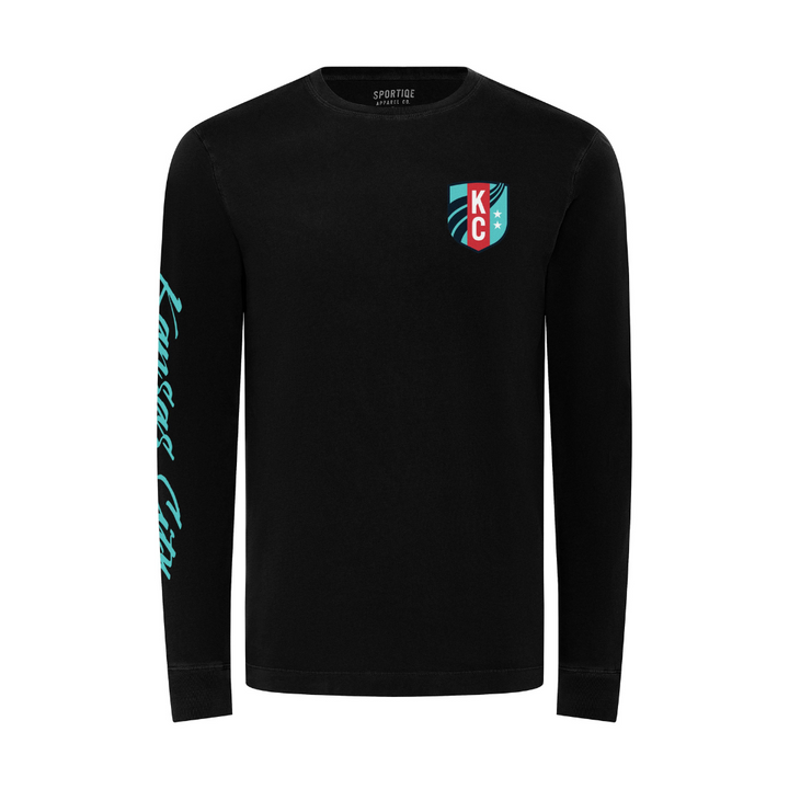 KC Current Unisex Sportiqe Mohave Black Longsleeve Tee