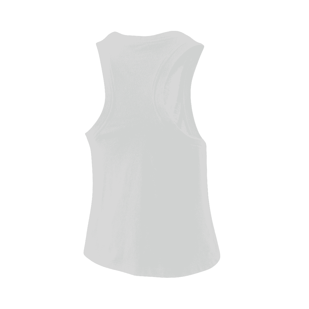 nike white cropped tank top