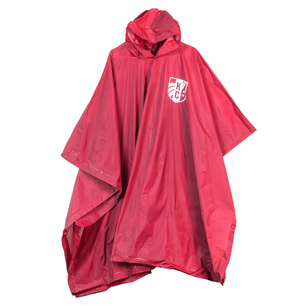 KC Current Unisex Red Rain Poncho