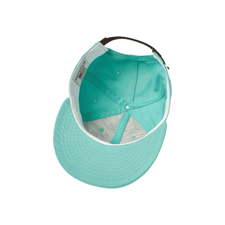 Sandlot Goods Teal Leather Flatbill