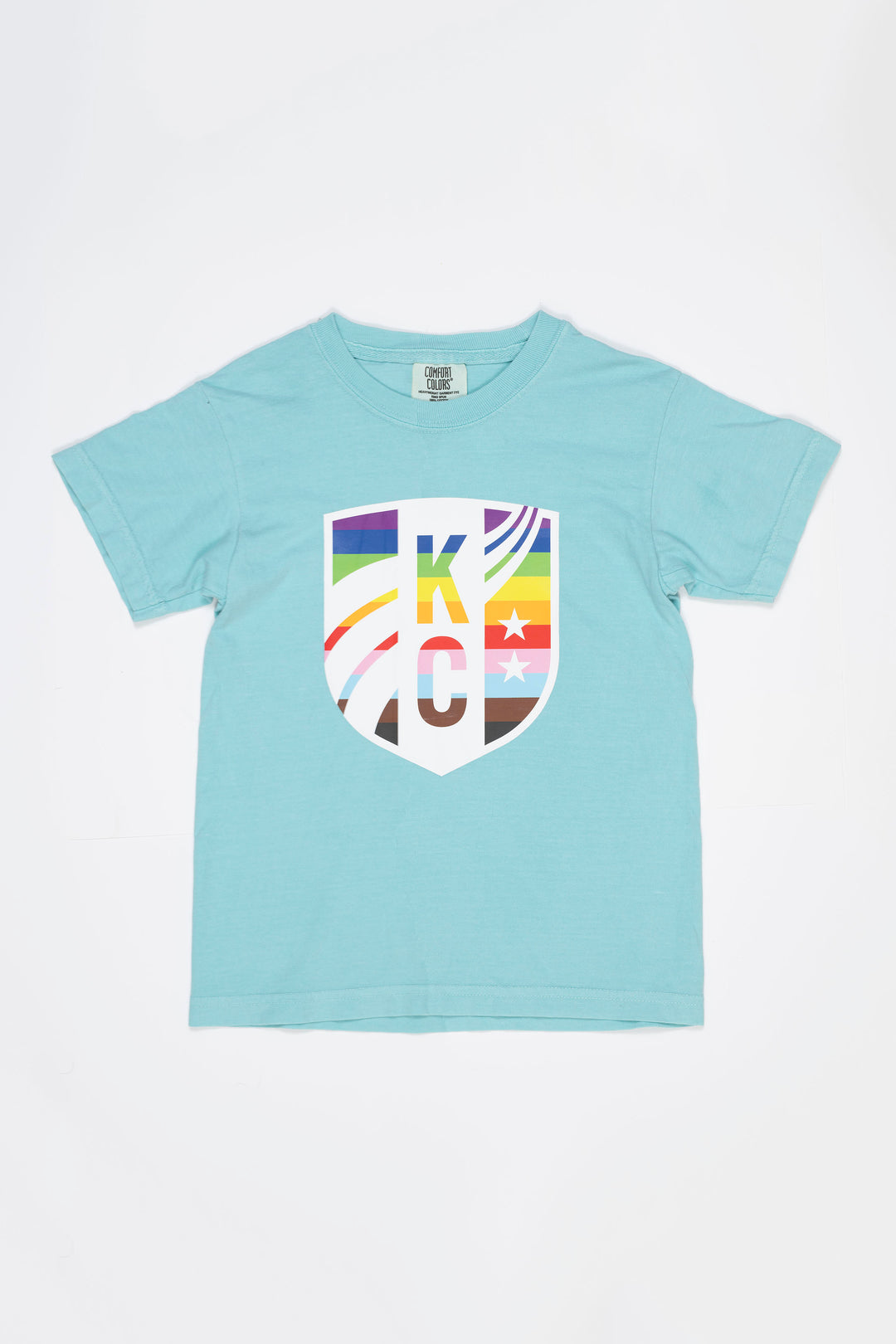 KC Current Youth Teal Pride Logo Tee