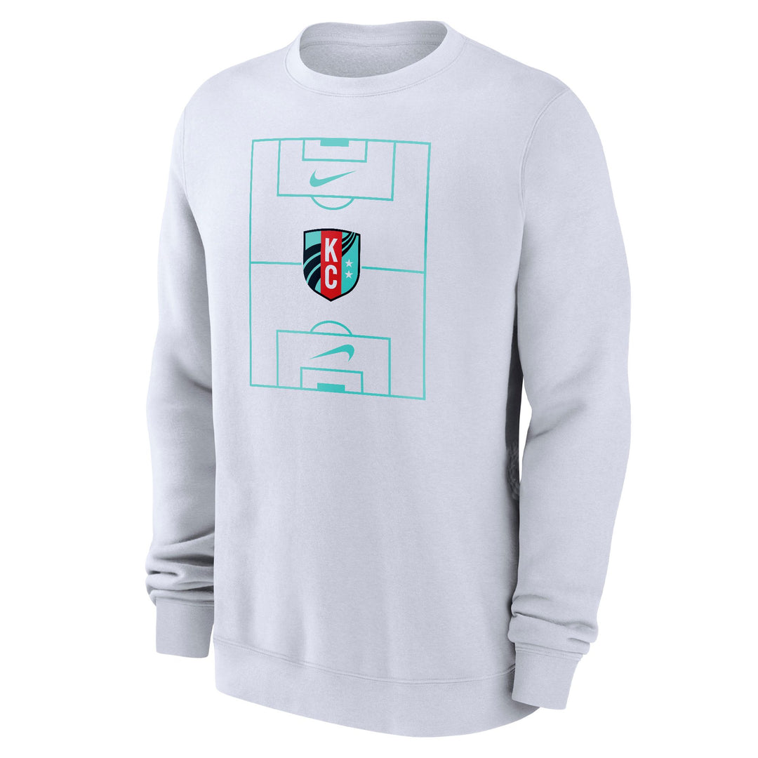 KC Current Unisex Nike White Crewneck